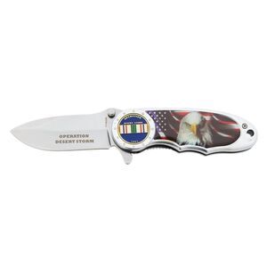 Operation Desert Storm Commemorative Stainless Steel Folding Knife